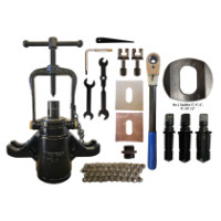 No.1 Pipetech Drilling Machine Full Kit c/w Taps & Saddles Toolbox